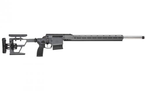 Sig Sauer Cross PRS, Bolt Action, 6.5 Creedmoor, 24" Stainless Heavy Contour 5R Barrel, 2 Piece Free Floating Handguard With Steel Arca Rail, Steel Frame Folding Stock, Forward Angle PRS Style Grip, Cerakote Elite Concrete Finish, 10 Round CROSS-65-24B