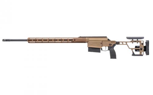 Sig Sauer Cross Magnum, Bolt Action Rifle, 300 Winchester Magnum, 24 Stainless Steel Barrel, Anodized Finish, Coyote, Free Floating Full Length ARCA Handguard, Folding Adjustable Precision Stock, 6 Rounds, 1 Magazine CROSS-MAG-300WM-24B