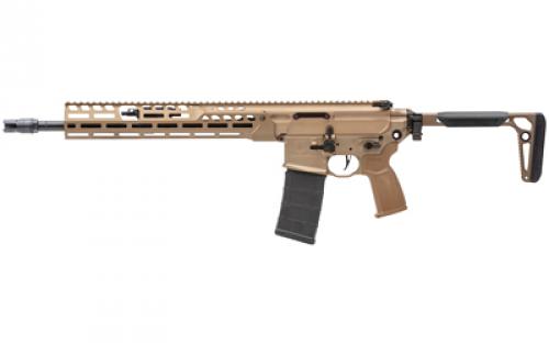 Sig Sauer MCX SPEAR-LT, Semi-automatic Rifle, 223 Remington/5.56NATO, 16 Barrel, Anodized Finish, Coyote, Side Folding Stock, Flatblade Match Trigger, 13 Lightweight Ergonomic M-LOK Handguard, Fully Ambidextrous Controls, 30 Rounds, 1 Magazine RMCX-556N-16B-LT