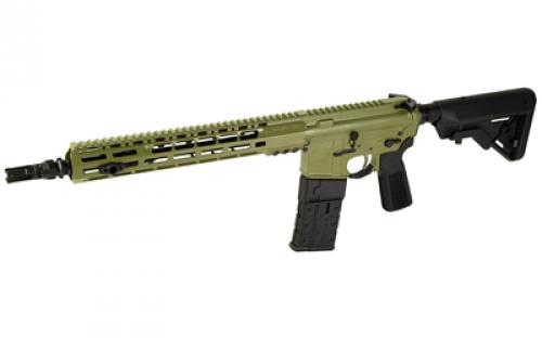 Sons of Liberty Gun Works M4 89, Semi-automatic, AR, 223 Remington/556NATO, 13.7" Pinned (16" OAL), NOX Muzzle Device, Liberty Fighting Trigger, Liberty Charging Handle, A5 Buffer System, Cerakote Finish, Bazooka Green, CompMag Compliant Magazine, 10 Rounds M4-89-13.7-CA-COMP-BAZG