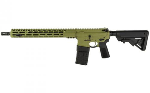 Sons of Liberty Gun Works M4 89, Semi-automatic, AR, 223 Remington/556NATO, 16 Threaded Barrel, Liberty Fighting Trigger, Liberty Charging Handle, A5 Buffer System, Cerakote Finish, Bazooka Green, CompMag Compliant Magazine, 10 Rounds M4-89-16-CA-COMP-BAZG