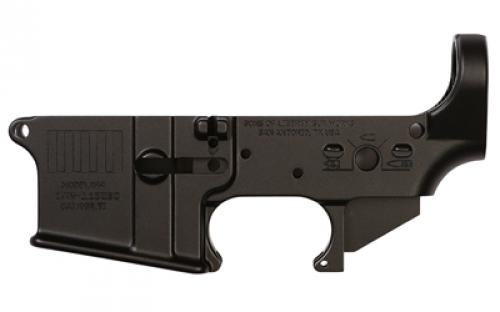 Sons of Liberty Gun Works STRIPES, Stripped Lower Receiver, Semi-automatic, 223 Remington/556NATO, Anodized Finish, Black STRIPES