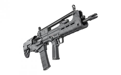 Springfield Hellion, Semi-automatic Rifle, Bullpup, 223 Remington/556NATO, 18" Hammer Forged Barrel, 1:7 Twist, 4 Prong Flash Hider, Matte Finish, Black, BCM MOD 3 Grip, 5-Position Adjustable Stock with Cheek Riser, Front/Rear Flip Sights, 2-Position Short Stroke Gas Piston, Ambidextrous Safety, Ambidextrous Charging Handle, MLOK Handguard Reversible Ejection System, 30 Rounds, 1