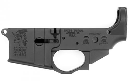 Spike's Tactical STLS030 Snowflake, Stripped Lower, Semi-automatic, 223 Rem/556NATO, Black, Non-Color STLS030