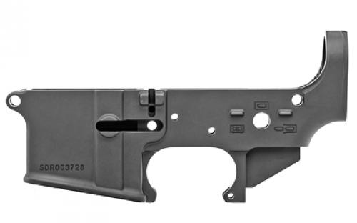 Spike's Tactical STLS045 No Logo II, Stripped Lower, Semi-automatic, 223 Rem/556NATO, Black Finish, Non-Color, No Logo STLS045