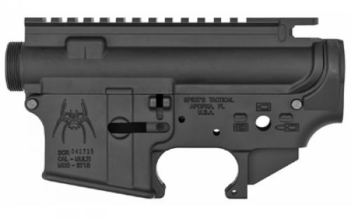 Spike's Tactical Upper/Lower Receiver Set, Semi-automatic, 223 Rem/556NATO, Black Finish, Mil-spec, Spider Lower STS1019