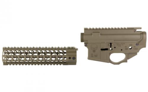 Spike's Tactical Punisher Lower/Upper Receiver Set, Semi-automatic, 223 Remington/556NATO, Cerakote Finish, Patriot Brown, Includes 9 SAR3 Rail STS1615-PB9S