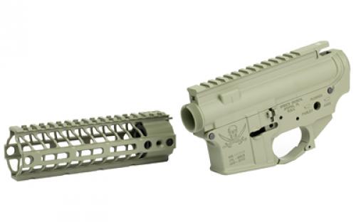 Spike's Tactical Calico Jack Lower/Upper Receiver Set, Semi-automatic, 223 Remington/556NATO, Cerakote Finish, Magpul Foliage Green, Includes 7" MLOK Rail STS1616-PF7M