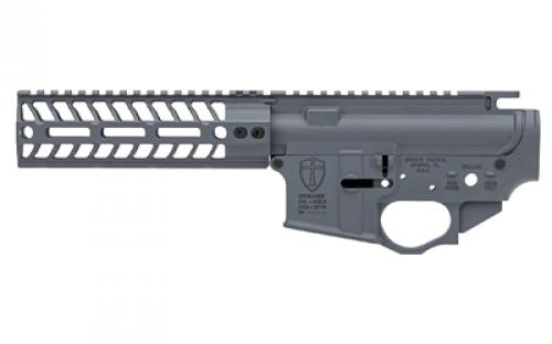 Spike's Tactical Crusader Forged Lower/Upper Receiver Set, Semi-automatic, 223 Remington/556NATO, Cerakote Finish, Combat Grey, Includes 7 MLOK Rail STS1622-PG7M