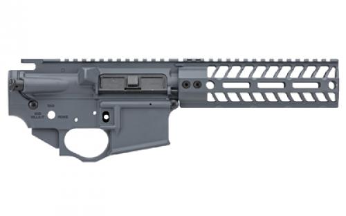 Spike's Tactical Crusader Forged Lower/Upper Receiver Set, Semi-automatic, 223 Remington/556NATO, Cerakote Finish, Combat Grey, Includes 7" MLOK Rail STS1622-PG7M