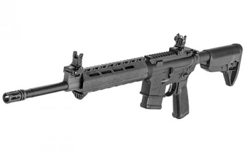 Springfield SAINT 5.56, Semi-automatic, AR, 223 Remington/556NATO, 16" Barrel, 1:8 Twist, Flash Hider Included, Black, BCM Gunfighter Grip and Stock, 1 Mag, 10Rd, Front/Rear Flip Sights, Picatinny Gas Block ST916556BMLC