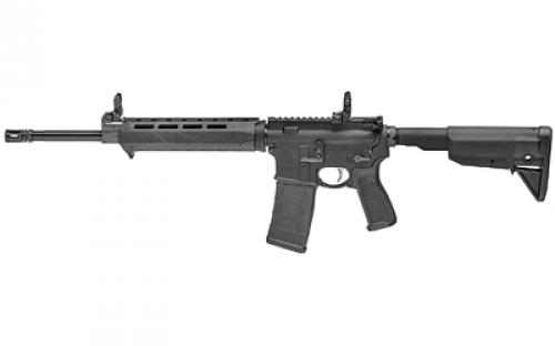 Springfield SAINT 5.56, Semi-automatic, AR, 223 Remington/556NATO, 16 Barrel, 1:8 Twist, Flash Hider Included, Black Finish, BCM Gunfighter Grip and Stock, 1 Mag, 30Rd, Mid-Length Gas System, 6lbs 11oz, Front/Rear Flip Sights, Picatinny Gas Block ST916556BM