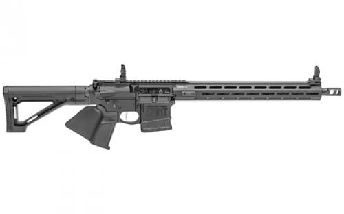 Springfield SAINT VICTOR, Semi-automatic, AR-10, 308 Winchester, 16 Lightweight Profile Barrel, 1:10 Twist, Black, 1 Mag, 10Rd, 15 MLOK Rail, Front/Rear Flip Sights, Fixed Magpul MOE Stock & Featureless Grip STV916308BCA