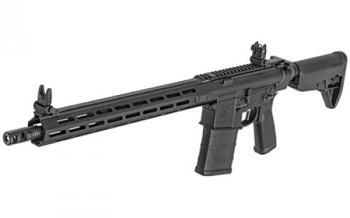 Springfield SAINT VICTOR, Semi-automatic, AR-10 308 Winchester, 16" Lightweight Profile Barrel, 1:10" Twist, Black Finish, BCM 6-Position Stock, BCM Mod.3 Grip, 1 Mag, 20Rd, 15" MLOK Rail, Weighs 7lbs 11oz, Front/Rear Flip Sights STV916308B