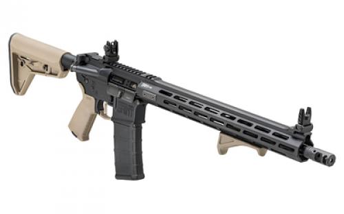 Springfield SAINT Victor, Semi-automatic, AR, 223 Remington/556NATO, 16" Barrel, 1:8 Twist, Mid-Length Gas System, Anodized Finish, Black, Flat Dark Earth Magpul Furniture, 15" M-LOK Free Float Handguard, Flip UpFront and Rear Sights, 30 Rounds, 1 Magazine STV916556FP