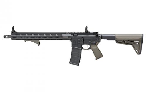 Springfield SAINT Victor, Semi-automatic, AR, 223 Remington/556NATO, 16 Barrel, 1:8 Twist, Mid-Length Gas System, Anodized Finish, Black, Olive Drab Green Magpul Furniture, 15 M-LOK Free Float Handguard, Flip Up Front and Rear Springfield Sights, 10 Rounds, 1 Magazine STV916556GPLC