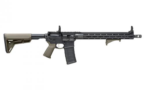 Springfield SAINT Victor, Semi-automatic, AR, 223 Remington/556NATO, 16" Barrel, 1:8 Twist, Mid-Length Gas System, Anodized Finish, Black, Olive Drab Green Magpul Furniture, 15" M-LOK Free Float Handguard, Flip Up Front and Rear Springfield Sights, 10 Rounds, 1 Magazine STV916556GPLC