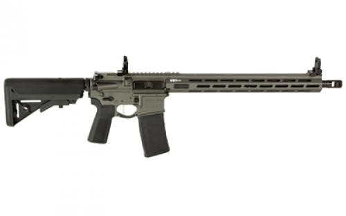 Springfield SAINT Victor, Semi-automatic, AR, 223 Remington/556NATO, 16" Barrel, 1:8 Twist, Mid-Length Gas System, Cerakote Finish, Tungsten Gray, Black B5 Stock and Grip, 15" M-LOK Free Float Handguard, Flip Up Front and Rear Sights, 30 Rounds, 1 Magazine STV916556T-B5