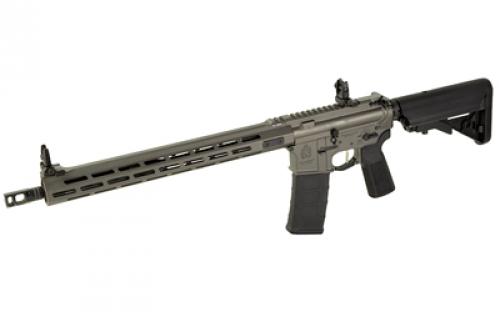 Springfield SAINT Victor, Semi-automatic, AR, 223 Remington/556NATO, 16" Barrel, 1:8 Twist, Mid-Length Gas System, Cerakote Finish, Tungsten Gray, Black B5 Stock and Grip, 15" M-LOK Free Float Handguard, Flip Up Front and Rear Sights, 30 Rounds, 1 Magazine STV916556T-B5