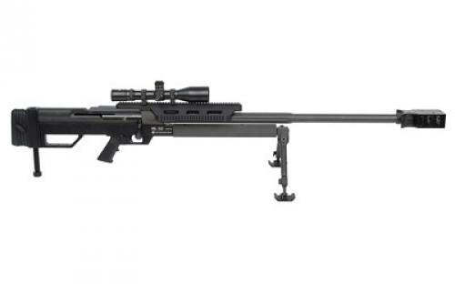 Steyr Arms HS50, Bolt Action Rifle, 50 BMG, 24 Cold Hammer Forged Threaded Barrel, Matte Finish, Black, Adjustable Stock, 5 Rounds, 1 Magazine, Includes Bipod 610501