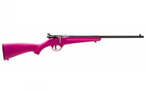 Savage Rascal, Bolt Action Rifle, 22LR, 16.125 Barrel, Satin Blued Finish, Pink Synthetic Stock, Adjustable Peep Sights, Single Shot, AccuTrigger, Right Hand 13780