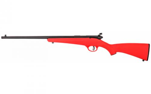 Savage Rascal, Bolt Action, 22LR, 16.125 Barrel, Blued Finish, Red Polymer Stock, AccuTrigger, Adjustable Sights, Single Shot, Right Hand 13795