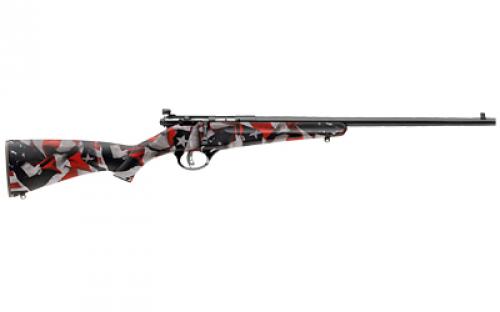 Savage Rascal, Bolt Action, 22LR, 16.125 Barrel, American Flag Synthetic Stock, AccuTrigger, Adjustable Peep Sights, Single Shot, Right Hand 13801