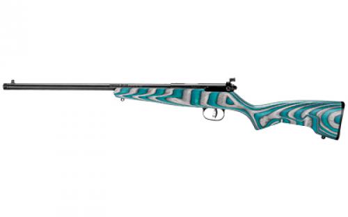 Savage Rascal Minimalist, Bolt Action, 22LR, 16.125 Barrel, Teal and Gray Laminate Stock, AccuTrigger, Adjustable Peep Sights, Single Shot, Right Hand 13802