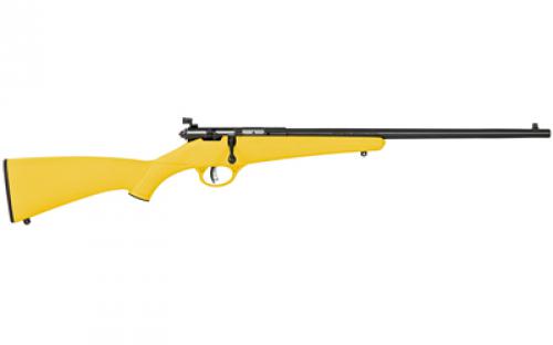 Savage Rascal, Single Shot, Bolt Action, 22LR, 16.125" Barrel, Matte Finish, Black, Yellow Polymer Stock, AccuTrigger, Adjustable Sights, Right Hand 13805