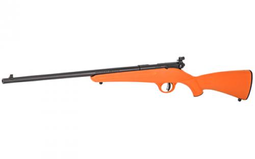 Savage Rascal, Single Shot, Bolt Action, 22LR, 16.125" Barrel, Matte Finish, Black, Orange Polymer Stock, AccuTrigger, Adjustable Sights, Right Hand 13810