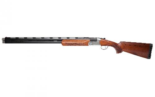 Stevens 555 Sport, Over/Under Shotgun, 20 Gauge, 3 Chamber, 30 Ported Barrel, Matte Finish, Black, Turkish Walnut Stock and Foreend, Fiber Optic Front Sight, Aluminum Alloy Silver Receiver, 2 Rounds, Includes 5 Extended Choke Tubes - F,IM,M,IC,C 18874