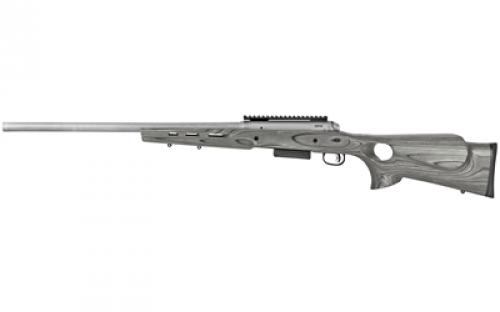 Savage 220 Thumbhole Stainless Slug, Bolt Acton Shotgun, 20 Gauge, 3 Chamber, 22 Rifled Barrel, Stainless Steel , Gray Laminate Thumbhole Stock, AccuTrigger, Detachable Box Magazine, 2 Rounds, Right Hand 22314