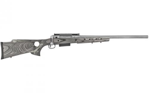 Savage 220 Thumbhole Stainless Slug, Bolt Acton Shotgun, 20 Gauge, 3" Chamber, 22" Rifled Barrel, Stainless Steel , Gray Laminate Thumbhole Stock, AccuTrigger, Detachable Box Magazine, 2 Rounds, Right Hand 22314