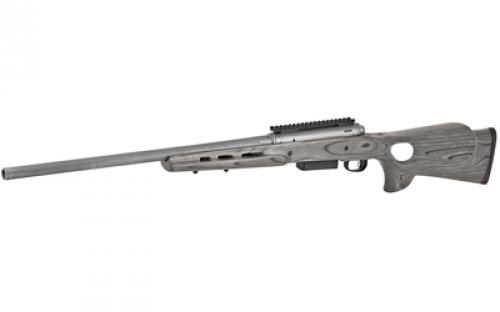 Savage 220 Thumbhole Stainless Slug, Bolt Acton Shotgun, 20 Gauge, 3" Chamber, 22" Rifled Barrel, Stainless Steel , Gray Laminate Thumbhole Stock, AccuTrigger, Detachable Box Magazine, 2 Rounds, Right Hand 22314