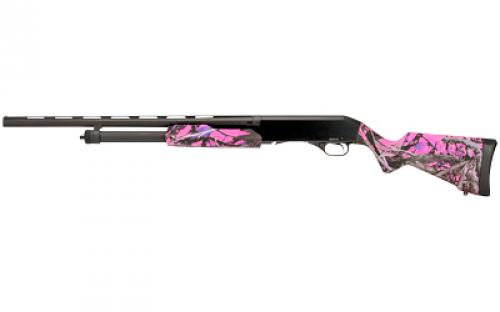 Stevens 320 Field Grade Muddy Girl Compact, Pump Action Shotgun, 20 Gauge 3 Chamber, 26 Vent Rib Barrel, Matte Finish, Black, Muddy Girl Camo Polymer Stock, Right Hand, Modified Choke, Bead Sight, 5 Rounds 22560