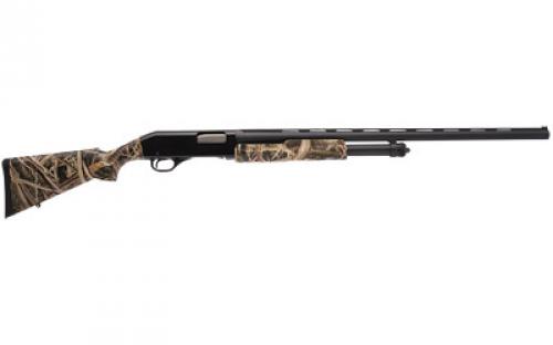 Stevens 320 Field Grade, Pump Action Shotgun, 12 Gauge, 28 Vent Rib Barrel, 3 Chamber, Matte Finish, Black, Mossy Oak Shadow Grass Blades Synthetic Stock, Right Hand, 5 Rounds 22562