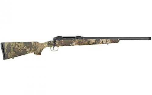 Savage Axis II, Bolt, 6.5 Creedmoor, 20" Medium Contour Barrel, Threaded 5/8x24, Matte Finish, Black, Veil Wideland Camo Synthetic Stock, 2 Piece Weaver Base, 4 Rounds, Right Hand 23264