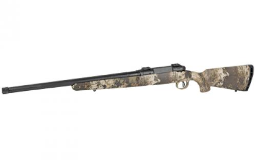 Savage Axis II Compact, Bolt Action Rifle, 6.5 Creedmoor, 20" Medium Contour Barrel, Threaded 5/8x24, Matte Finish, Black, Veil Wideland Camo Synthetic Stock, 2 Piece Weaver Base, 4 Rounds, Right Hand 23267