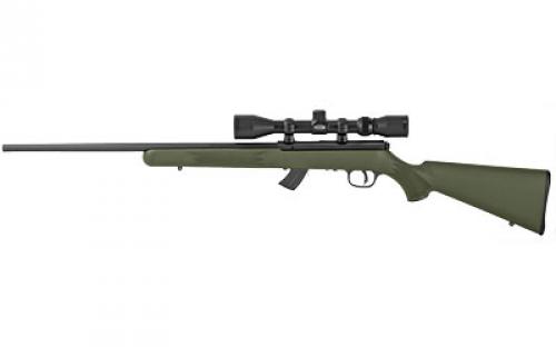 Savage MKII-FXP, Bolt Action Rifle, 22LR, 21 Barrel, Matte Finish, Black, Olive Drab Green Synthetic Stock, AccuTrigger 3-9x40MM Scope, 10 Rounds 26721