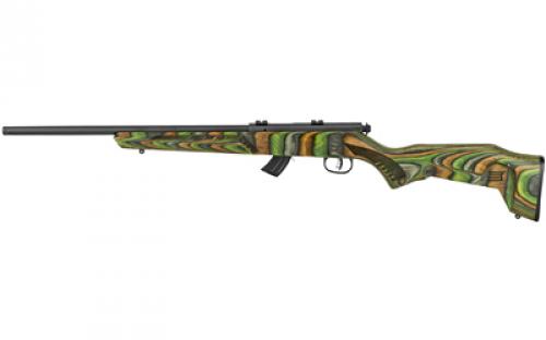 Savage Mark II, Bolt Action Rifle, 22LR, 18 Barrel, Matte Finish, Black, Green Laminate Stock, 10Rd, Includes 2-piece Weaver Base, 1 Magazine, 10 Rounds, Right Hand 26736