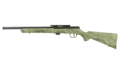 Savage Mark II FV-SR, Troy Landry Model, Bolt Action Rifle, 22LR, 16.5 Barrel, Threaded 1/2x28, 1:16 Twist, Matte Finish, Black, Green Alligator Synthetic Stock, 5 Rounds, Right Hand 28717