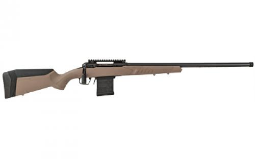 Savage 110 Tactical Desert, Bolt Action Rifle, Short Action, 6.5 Creedmoor, 24" Threaded Barrel, Matte Finish, Black, Flat Dark Earth Synthetic Stock, 1 Magpul AICS Magazine, 10 Rounds, Right Hand 57008