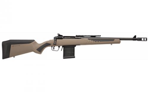 Savage 110 Scout, Bolt Action Rifle, Short Action, 308 Winchester, 16.5 Barrel, Muzzle Brake, Matte Finish, Black, Flat Dark Earth Synthetic Stock, 1 Magazine, 10 Rounds, Right Hand 57026