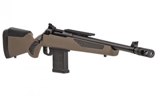 Savage 110 Scout, Bolt Action Rifle, Short Action, 308 Winchester, 16.5" Barrel, Muzzle Brake, Matte Finish, Black, Flat Dark Earth Synthetic Stock, 1 Magazine, 10 Rounds, Right Hand 57026