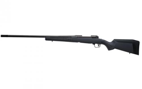 Savage 110 Long Range Hunter, Bolt Action Rile, Long Action, 7MM Remington Magnum, 26 Barrel, Muzzle Brake, Matte Finish, Black, Gray Synthetic Stock, 1 Magazine, 3 Round, Right Hand 57035