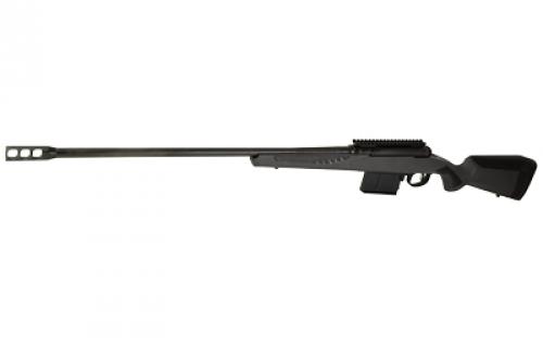 Savage 110 Long Range Hunter, Bolt Action Rile, Long Action, 338 Lapua, 26" Barrel, Muzzle Brake, Matte Finish, Black, Gray Synthetic Stock, 1 Magazine, 5 Rounds, Right Hand 57037