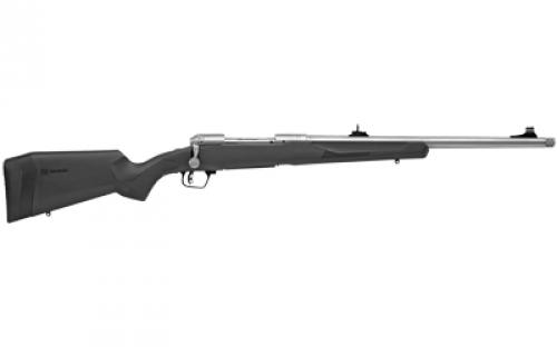 Savage 110 Brush Hunter, Bolt Action Rifle, Long Action, 338 Winchester Magnum, 20" Threaded Barrel Muzzle Brake, Matte Finish, Black, Synthetic Stock, 1 Magazine, 3 Rounds, Right Hand 57043