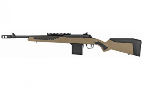 Savage 110 Scout, Bolt Action Rifle, 223 Remington, 16.5 Barrel, Matte Finish, Black, Flat Dark Earth Synthetic Stock, Right Hand, 1 Magazine, 10 Rounds 57136