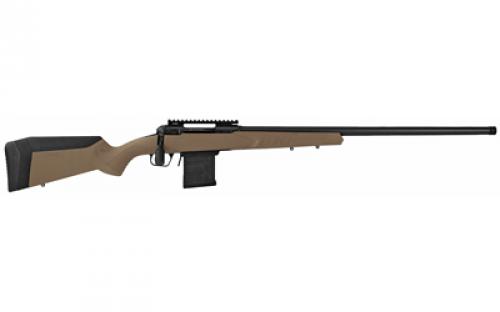 Savage 110 Tactical Desert, Bolt Action Rifle, 6MM Creedmoor, 26" Threaded Barrel, Matte Finish, Black, Flat Dark Earth Synthetic Stock, AccuTrigger, Magpul AICS Magazine, 10 Rounds, Right Hand 57137