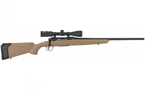 Savage Axis II FDE, Bolt Action Rifle, 308 Winchester, 22" Sporter Barrel, Matte Finish, Black, Flat Dark Earth Polymer Stock, Right Hand, 1 Magazine, 4 Rounds, Includes Banner 3-9x40 Scope 57174